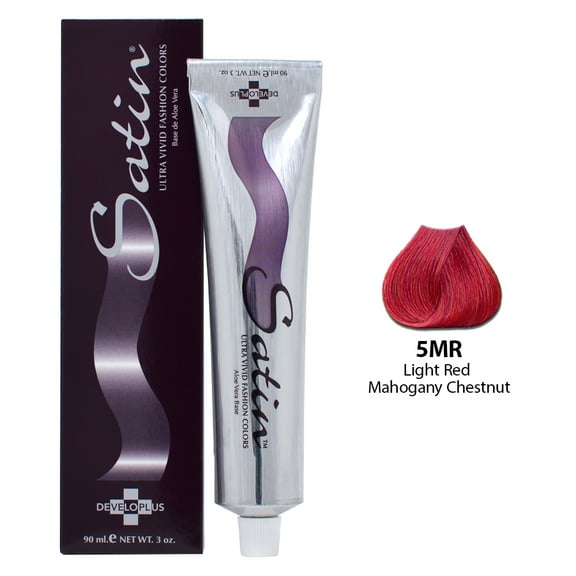 Satin Hair Color - ultra vivid fashion colors (5MR - Light Red Mahogany Chestnut)