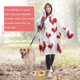 thumbnail image 4 of Wearable Oversized Blanket,Colorful Chicken Pattern Wearable Blanket Hoodie for Adults,Cozy Hooded Blankets with Super Pockets,Super Warm Fuzzy Pullover for Women & Men, 4 of 6