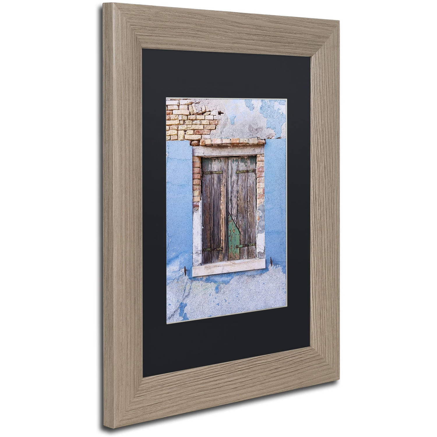 Trademark Fine Art "Once Blue" Canvas Art by Michael Blanchette Photography Black Matte, Birch Frame