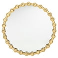 thumbnail image 2 of SAFAVIEH Eden 30 in. Round Bold Beaded Mirror, Gold, 2 of 5
