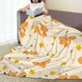 thumbnail image 6 of Honeii Squirrel And Leaves Print Fleece Blanket - Throw Blanket for Bed, Sofa, Couch, Camping, and Travel , Microplush Ultra Soft Warm Blanket-40"x30", 6 of 7