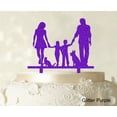 thumbnail image 1 of Family Cake Topper Personalized Silhouette Cake Topper Color Option Available 6-8 Inches Wide, 1 of 1