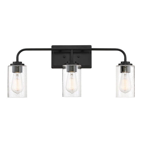 96403-MB-Designers Fountain-Logan - Three Light Bath Bar-Matte Black Finish