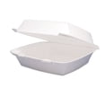 thumbnail image 2 of Foam Hinged Lid Containers, 1-Compartment, 8.38 X 7.78 X 3.25, White, 200/carton | Bundle of 5, 2 of 2