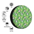 thumbnail image 4 of Naloa Cartoon Panda And Leaf 1 PVC Leather Spare Tire Wheel Cover for Car Truck SUV Camper Trailer Universal Fit many size17 inch, 4 of 6