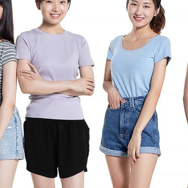 unbranded Cortos Deportivos Para Mujer Con Transpirable Color Negro Para Ejercicio Cómodo