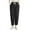 Black pants for women, variant on Nhthy Women's Pants Japanese Loose Casual Pants Women's high Waisted Wide Leg Cropped Pants Black M