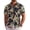 Navy - Abstract Print, variant on COOFANDY Men's Short Sleeve Button Down Shirts Wrinkle Free Hawaiian Shirts for Men