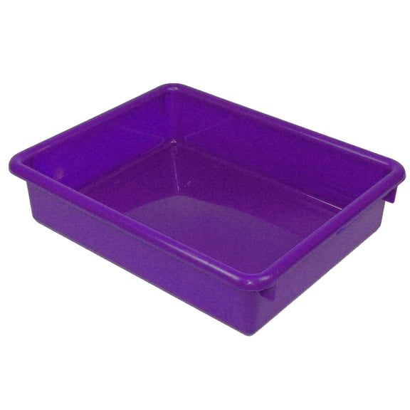 Romanoff Stowaway 3" Letter Tray no Lid, Purple