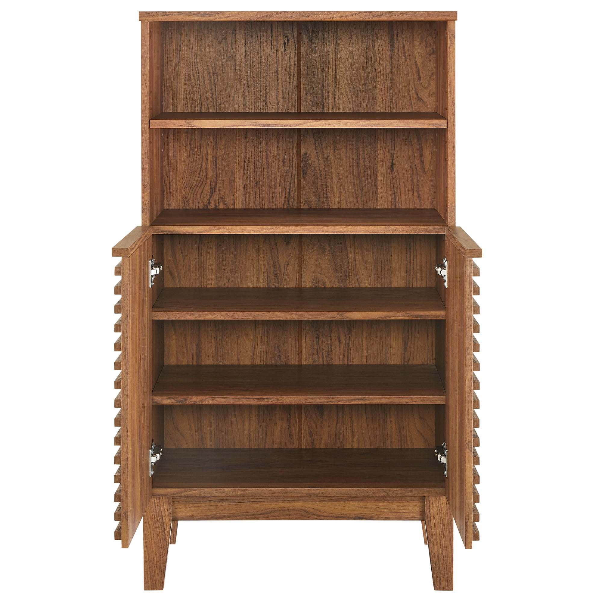Modway Render Freestanding Bathroom Storage Cabinet in Brown