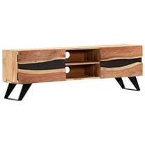 vidaXL TV Stand 55.1"x11.8"x17.7" Solid Wood Acacia
