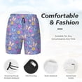thumbnail image 3 of KLL Butterflies And Flowers for Mens Swim Trunks Quick Dry Swim Shorts with Built-in Compression Liner Funny Swimwear Bathing Suits-X-Large, 3 of 6