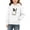 White, variant on DJDLJWCJ Big Girls Halloween Hoodie Loose Fit Long Sleeve Pullover Stretch Soft Casual Tops Black Size 7