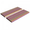 thumbnail image 1 of Abstract Bench Cushion Set of 2, Illustration of Horizontally Arranged Straight Colorful Stripes Hand Drawn Like, Standard Size Foam Pad and Decorative Cover, Multicolor, by Ambesonne, 1 of 4