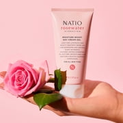 Natio Rosewater Moisture Boost Day Cream-Gel, Face Cream for Women, 2.5 oz