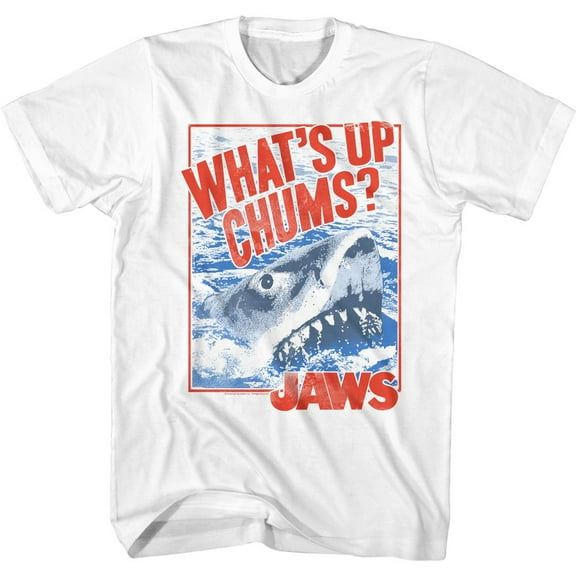 Jaws Hey Buddy White Adult T-Shirt