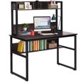 thumbnail image 1 of Costway Computer Desk with Hutch Bookshelf Home Office Study Wrting Desk Space Saving, 1 of 9