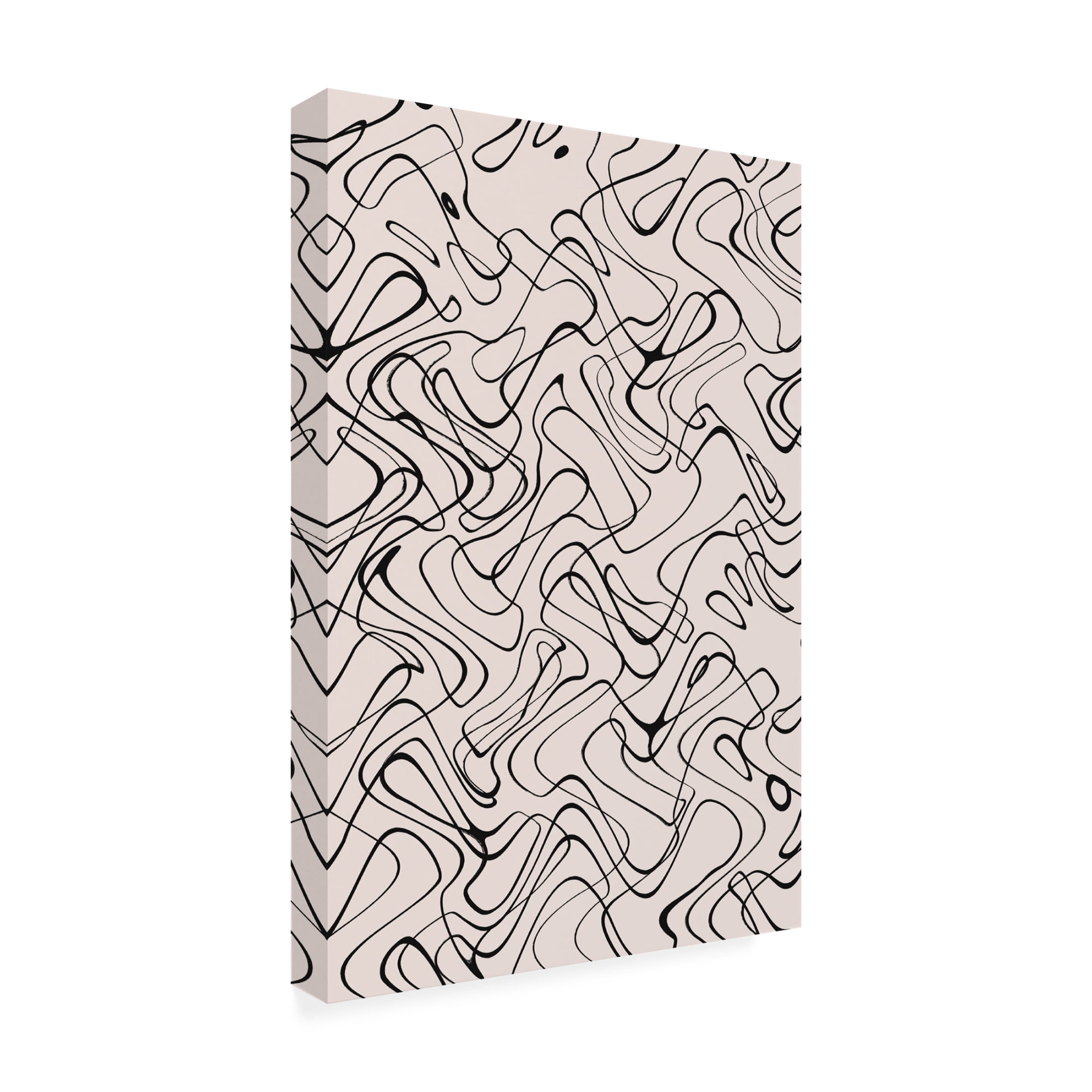 Canvas Wall Art - Treechild 'Thin Wild Line Pattern' Wall Art for Living Room, Bedroom, or Office D?cor by Trademark Fine Art - 16 x 24 Inches