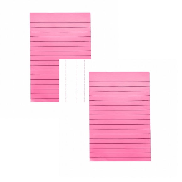 Affiche-le Notes, 2 Blocs-Notes Autocollantes Lignées 4X6, Couleur Fluorescente avec 8 Couleurs Multiples Vives, 50 Feuilles/bloc-Notes, Notes Autocollantes Rouges pour Fournitures de Bureau et d'École, Blocs Mémo pour Planificateur Quotidien