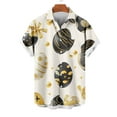 thumbnail image 4 of VBTAPA Hawaiian Shirts for Men Short Sleeve Aloha Beach Shirt Easter Bunny Eggs Print Casual Button Down Shirt Easter Gifts Prime Sales Today Multicolor XXXL, 4 of 6