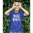 thumbnail image 2 of Big Bro Shirt for Boys Handwritten Older Brother Graphic T-Shirt Vintage Royal Shirt Youth Small, 2 of 5