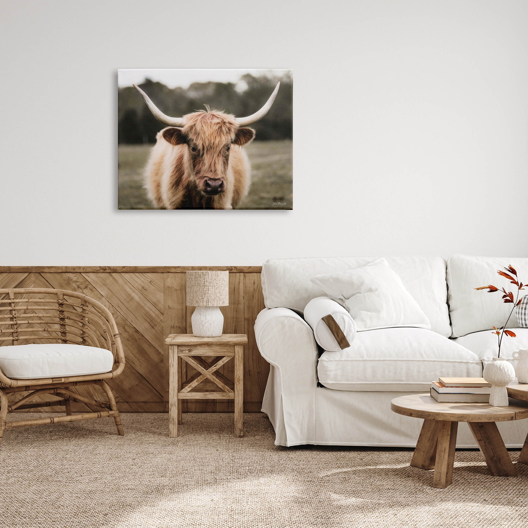 Stupell Industries Peaceful Cattle Rural Open Farmland Photograph Gallery Wrapped Canvas Print Wall Art, Design by Dakota Diener