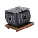 thumbnail image 5 of Barbacoa de estilo japonés parrilla de carbón resistente para fiesta en interiores al aire libre 15x15x13.5 cm, 5 of 8