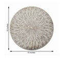 thumbnail image 3 of Efavormart 6 Pack 15" Gold Round Vinyl Placemats - Non Slip Dining Table Placemats with Spiked Design for Wedding, Party, Home, Hotel,Table Decoration, 3 of 5