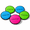 Assorted-9" Pack of 5, variant on Flippy Flopper Flying Disc Soft Dog 9 Inch Floats 6 Pack