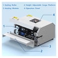 thumbnail image 4 of Heat Bag Sealing Machine Package Sealer Bag Thermal Plastic Food Bag Closure Fully Automatic Sealer Candy Packing For Commercial, 4 of 6