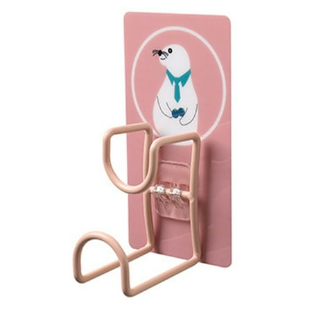 

Cartoon Hole Free Hook Stainless Steel Multi Layer Waterproof Strong Stickiness Wall Mounted Seamless Hook for HomeLeopard