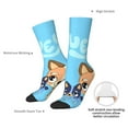 thumbnail image 4 of Silaia Bluey Print Adult Socks, Athletic Socks, Mens and Womens Crew Cushion Socks,Work Athletic Running Socks,Casual Breathable Socks, 4 of 6