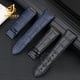 thumbnail image 4 of Correa de reloj para Maserati Trident R8821108039 R8821108025 Correa de reloj de cuero con relieve para hombre 25x18 mm 21x18 mm Negro Azul, 4 of 5