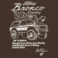 thumbnail image 3 of Ford Bronco Country Tough Free Wheeling 1978 T-shirt Vintage Truck Fan 4x4 Off Road Classic Car Show Men's Tee, 3 of 7