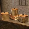 thumbnail image 4 of Sagebrook Home Bronze Metal Wood Top Box, Round , Round, Metal, Contemporary, 5.9"L X 6.3"W X 6.25"H, Solid Color, 4 of 4