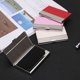 thumbnail image 2 of Estuche para tarjetas de visita de metal Oracle de acero inoxidable con forma de hardware largo, tarjetero de cuero PU, se puede tallar el nombre en el lugar 701, 2 of 5