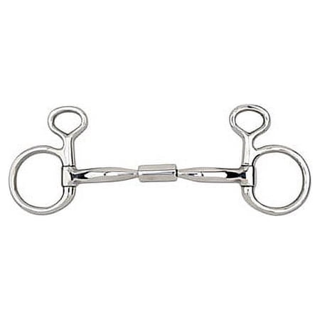 Myler MB 02 Comfort Snaffle Wide Barrel Small Baucher Horse Bit - Stainless Steel with Copper Inlay Level 1