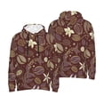 thumbnail image 6 of Bingfone Coffee and Flowers Men's Drawstring Hoodie Long Sleeve Pocket Sweatshirts-3X-Large, 6 of 6