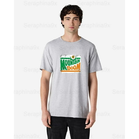 Seraphina91 Mountain Doom T shirt with Fiery Volcano Fantasy Style  for men & women  up to size 5XL.