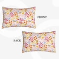 thumbnail image 2 of Lsque Colorful Floral Pattern Pillow Case – Soft & Cozy Throw Pillow Cover, Hypoallergenic Cushion Case for Sleeping Women with Envelope Closure-16"x24", 2 of 6