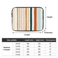 thumbnail image 3 of Ethnic Vertical Line Stripes 15 inch Portable Laptop Sleeve Compatible with MacBook Air Notebook Computer Case for Men Women College School Students, 3 of 7