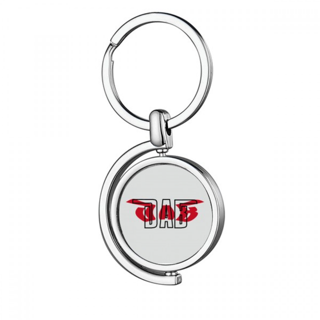 Tap Dance Arm Air Art Deco Fashion Rotating Keychain Metal Keyring Holder