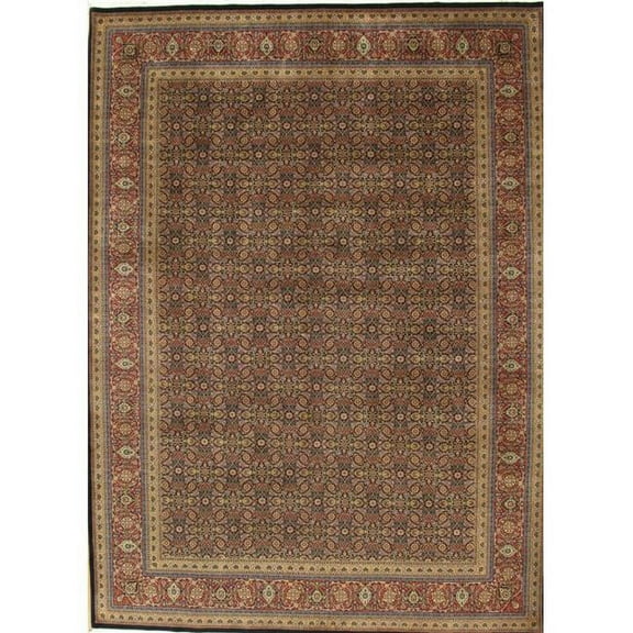 Pasargad Home Baku Collection Hand-Knotted Lamb's Wool Area Rug  5'11" X 6' 2"