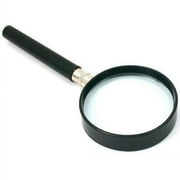 ToolUSA 2.5" Diameter Handheld Magnifier | 2X Power Lens | Sleek Black Frame & Handle | Clarity & Elegance Combined