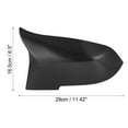 thumbnail image 2 of Pair Car Exterior Rearview Mirror Housing Door Wing Mirror Cover Carbon Fiber Pattern for BMW F20 F21 F30 F32 F36 F87 X1, 2 of 8