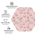 thumbnail image 3 of Fuzoiu Easter Rabbit Print Leather Coasters Set,Drink Coasters Set of 4,for Tabletop Protection, Durable PVC Coasters,Home Décor and Housewarming Gift-Hexagon, 3 of 6