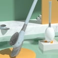 thumbnail image 2 of Brosse de Toilette à Tête Incurvée à Angle Réglable TPR Brosse de Salle de Bain à Économie de Main-D'œuvre pour Hôtel, 2 of 10