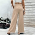 thumbnail image 7 of Womens Casual Wide Leg Pants High Waisted Straight Long Trousers Palazzo Pants 2025 Fashion Clothes Outfits, 7 of 7