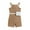 Coffee, variant on Odeerbi Baby Boy Girl Clothes Toddler Outfit 2025 Fashion Cute Solid Color Cotton Vest Pack Jumpsuit Romper Suit Black