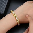 thumbnail image 3 of Cubic-zirconia Magnetotherapy Bracelet For Women, 3 of 5